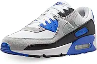 Tênis masculino Air Max 90 (DM0029-112, branco/cinza claro/preto/cinza particular)