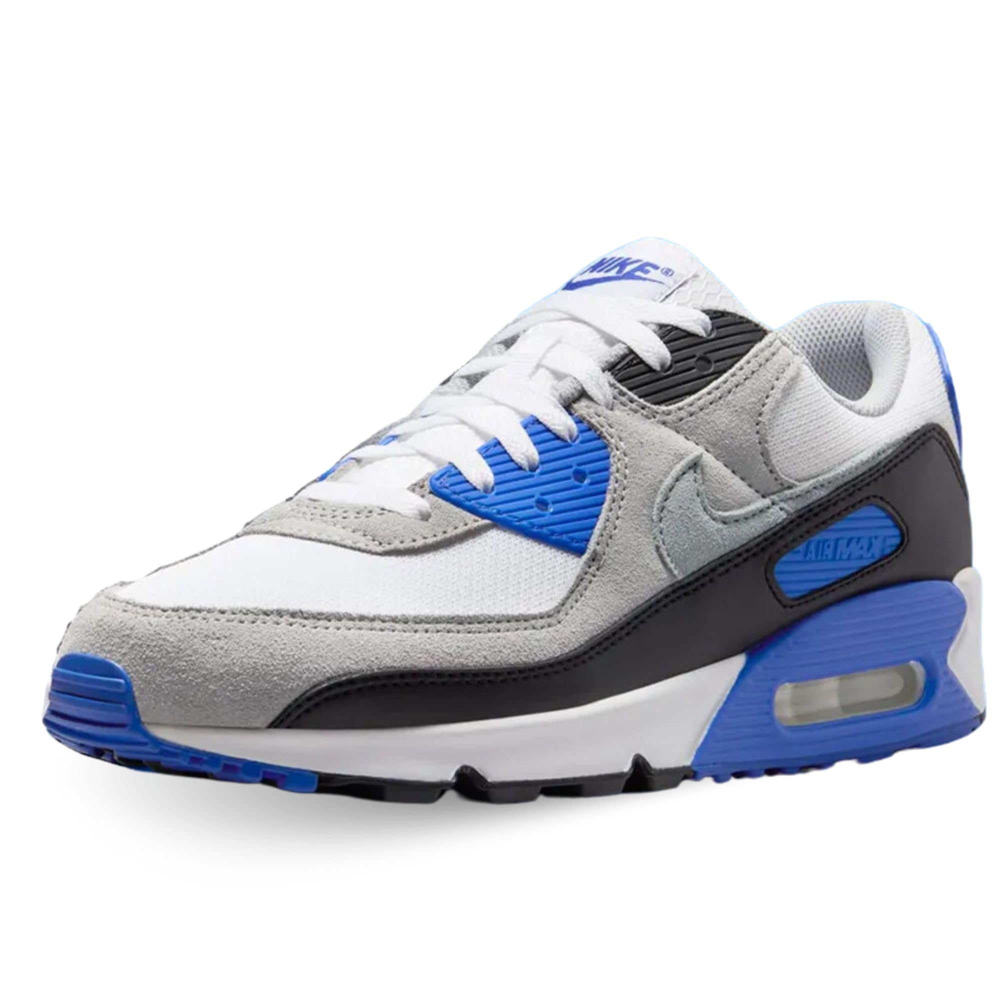 Air Max 90 Men's Shoes (DM0029-112, White/Light Smoke Grey/Black/Particle Grey)