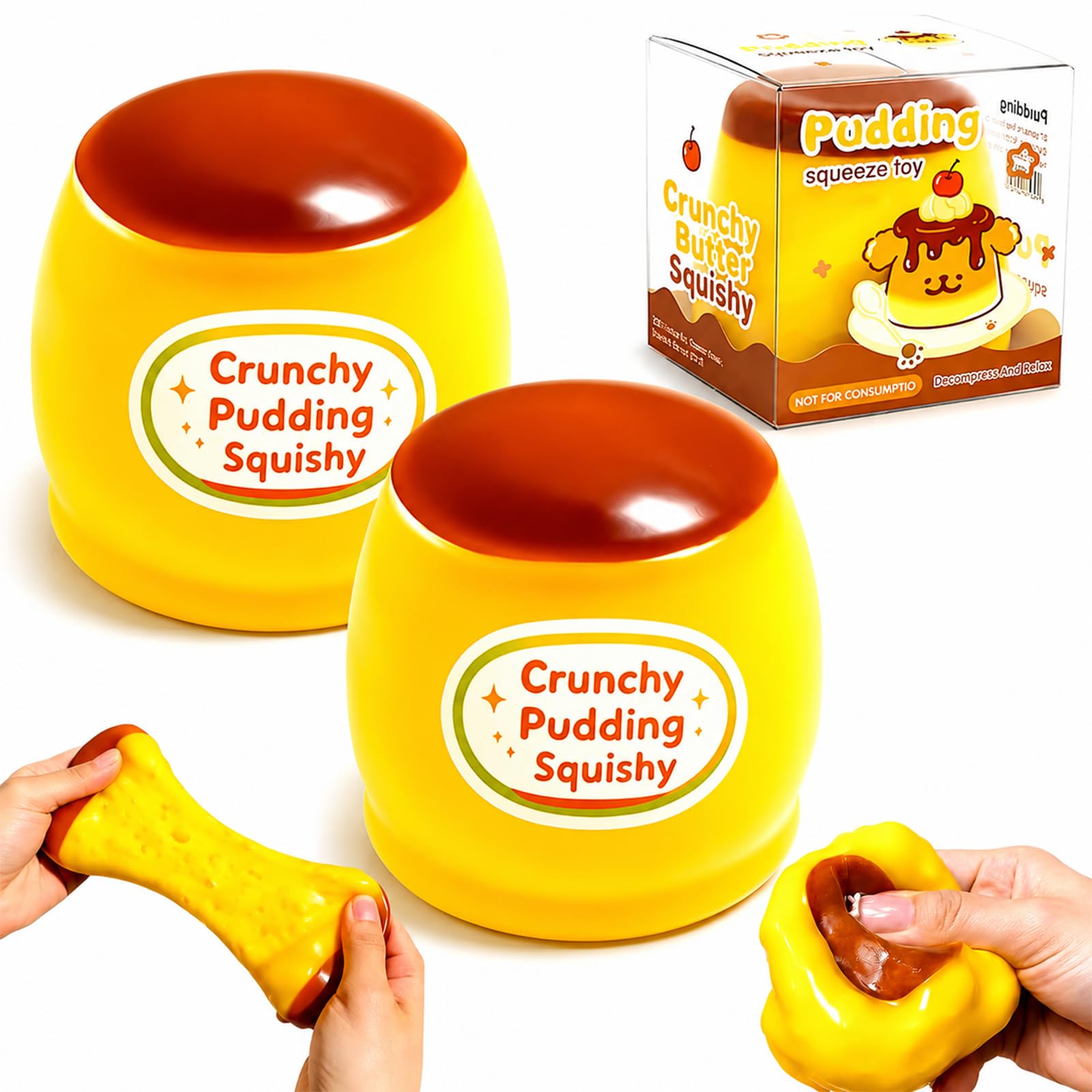 Photo 1 of DRVUXBIL Crunchy Pudding Squishy Stress Ball