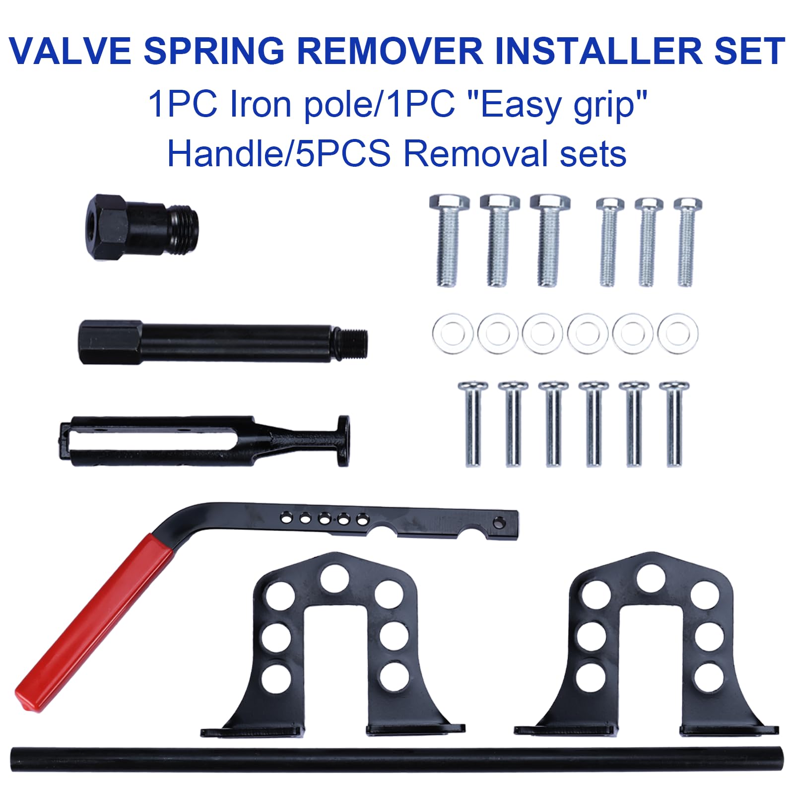 FreeTec Universal Ventilfederspanner Druckluft Ventile Montage Set Ventilschaftdichtung KFZ Werkzeug inkl. Koffer