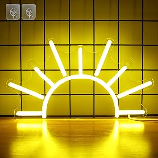 Attivolife Sunrise Neon Sign for Wall Decor, Sunset Night Light with Dim...