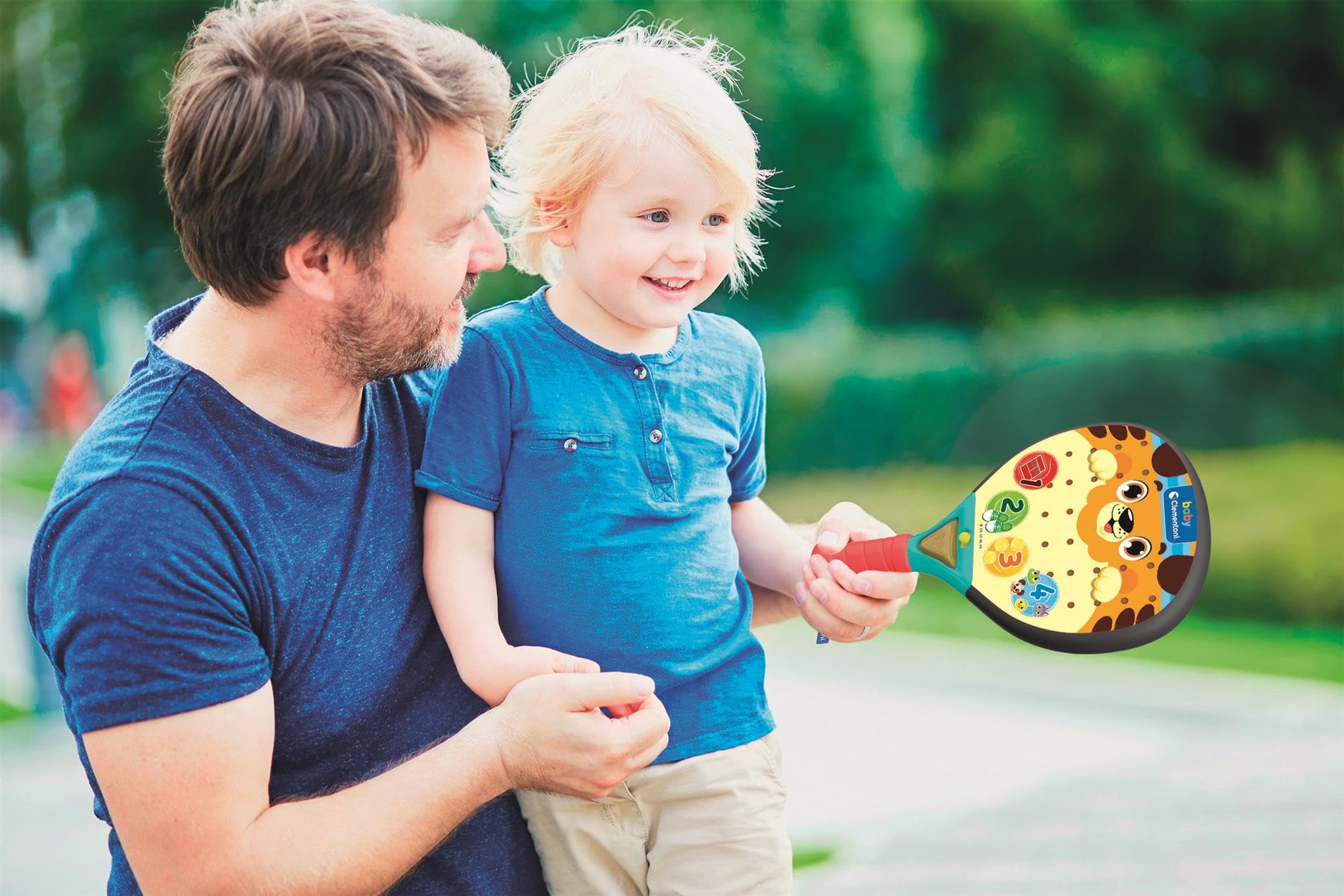 Clementoni Play & Learn Padel Bat for Babies, Light/Pastel/Vibrant, Small - Image 4
