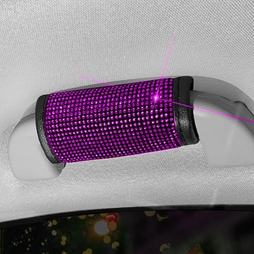 Paquete de 2 fundas brillantes para manija de puerta de seguridad para automóviles, con cristales brillantes, almohadillas protectoras para manija