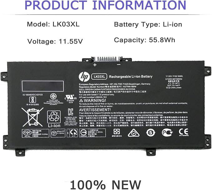 Batería LK03XL para HP Envy x360 miniatura 2