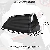 Vista 6 de Paquete turístico LED luces traseras para Gold Wing GL1800 01-17, luces traseras ahumadas con luces de freno para Honda Gold Wing GL1800 2001-2017