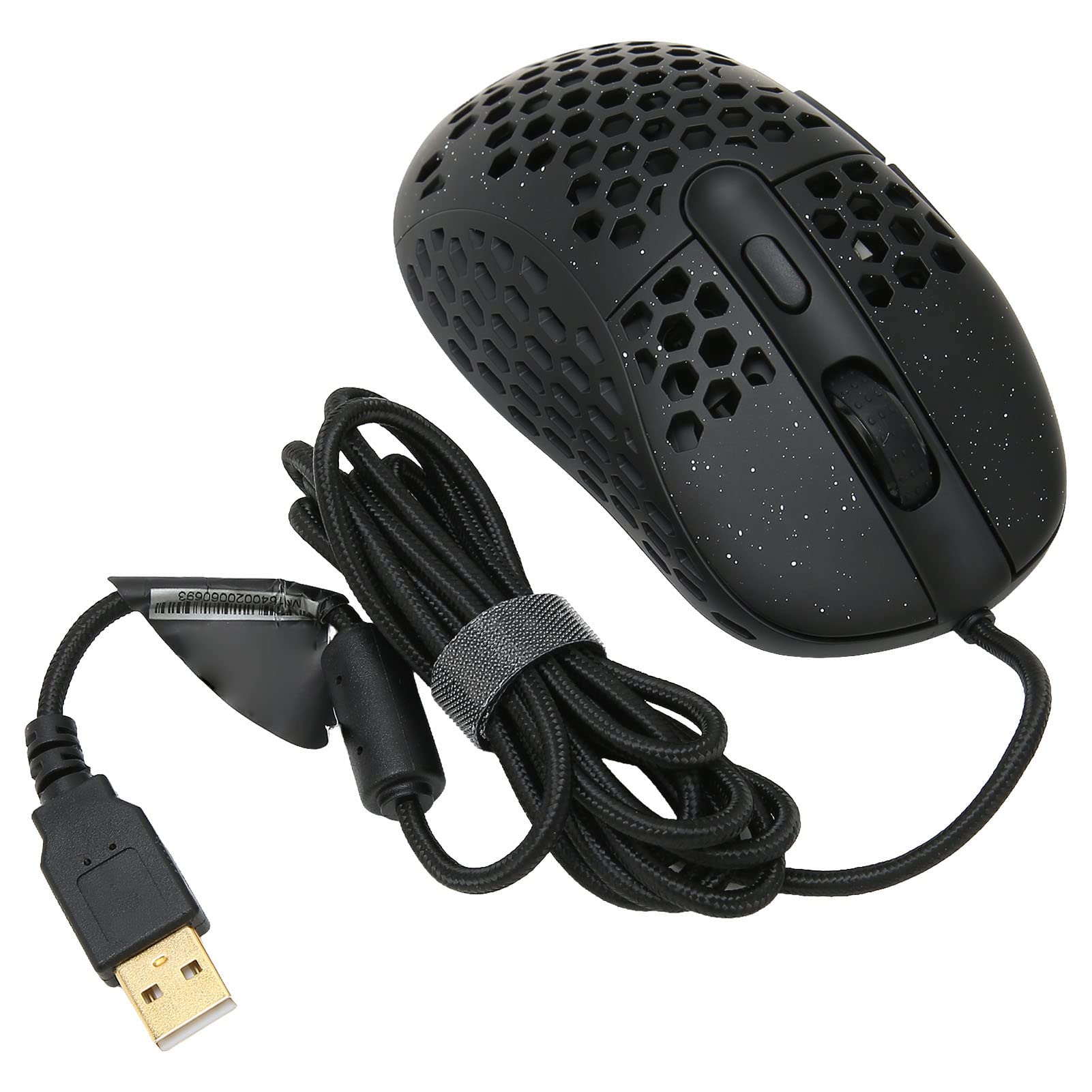 Denash Ergonomiczna Mysz Myszy RGB Myszy DPI dla Złącza USB USB [10] [Black ABS]