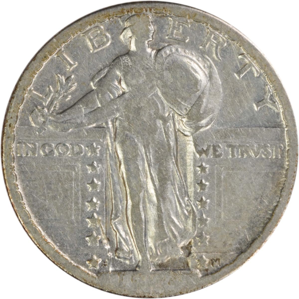 1924 S Standing Liberty Quarter Uncertified AG