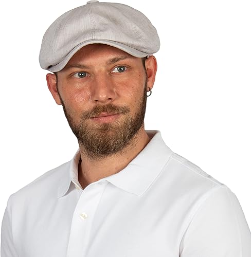 Miniatura 2 de Gorra de verano de algodón de 8 paneles para hombres y mujeres, sombrero clásico de panadero vintage