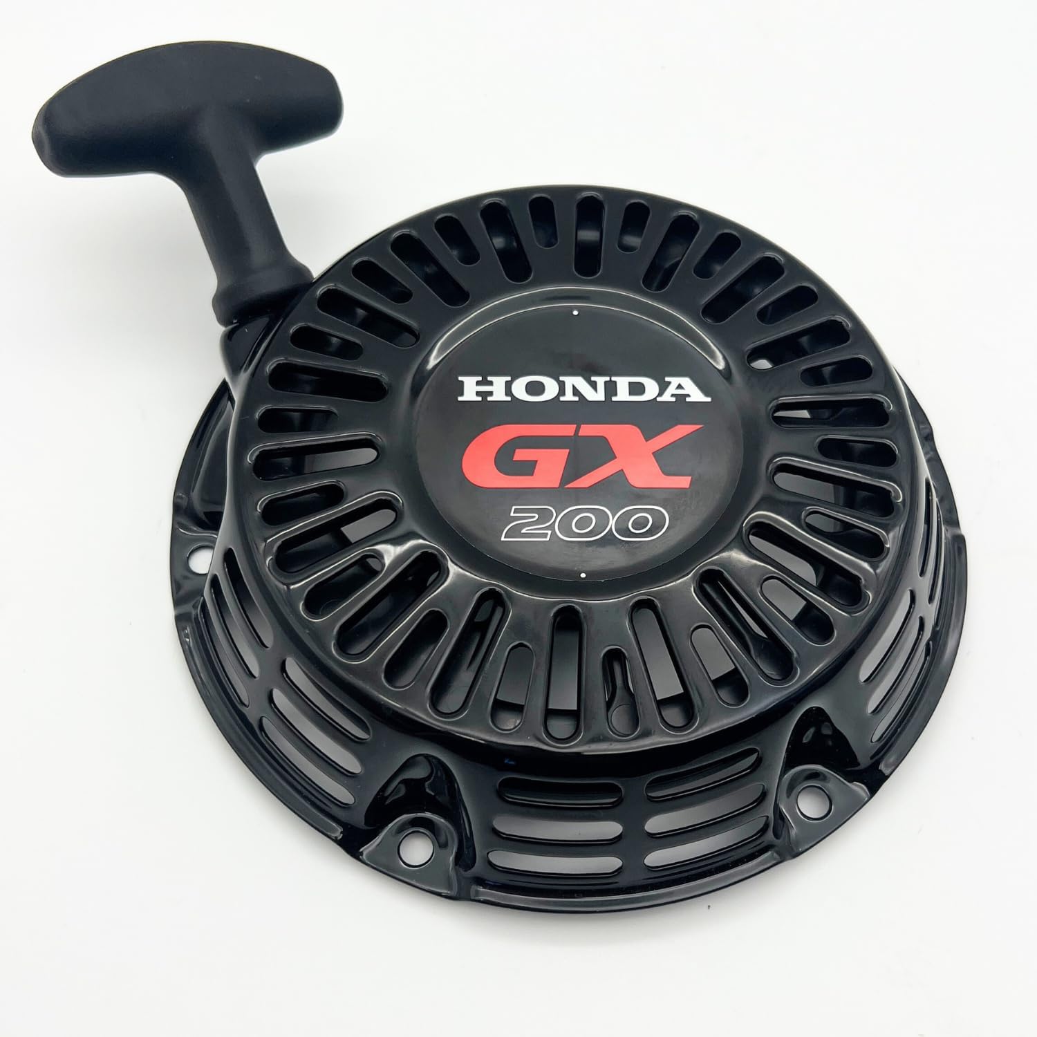 KINDZA Genuine Recoil Pull Starter Assy 28400-Z4M-801ZD Black Pull Cord for Honda GX200 Engine with Emblem 87521-Z4V-000