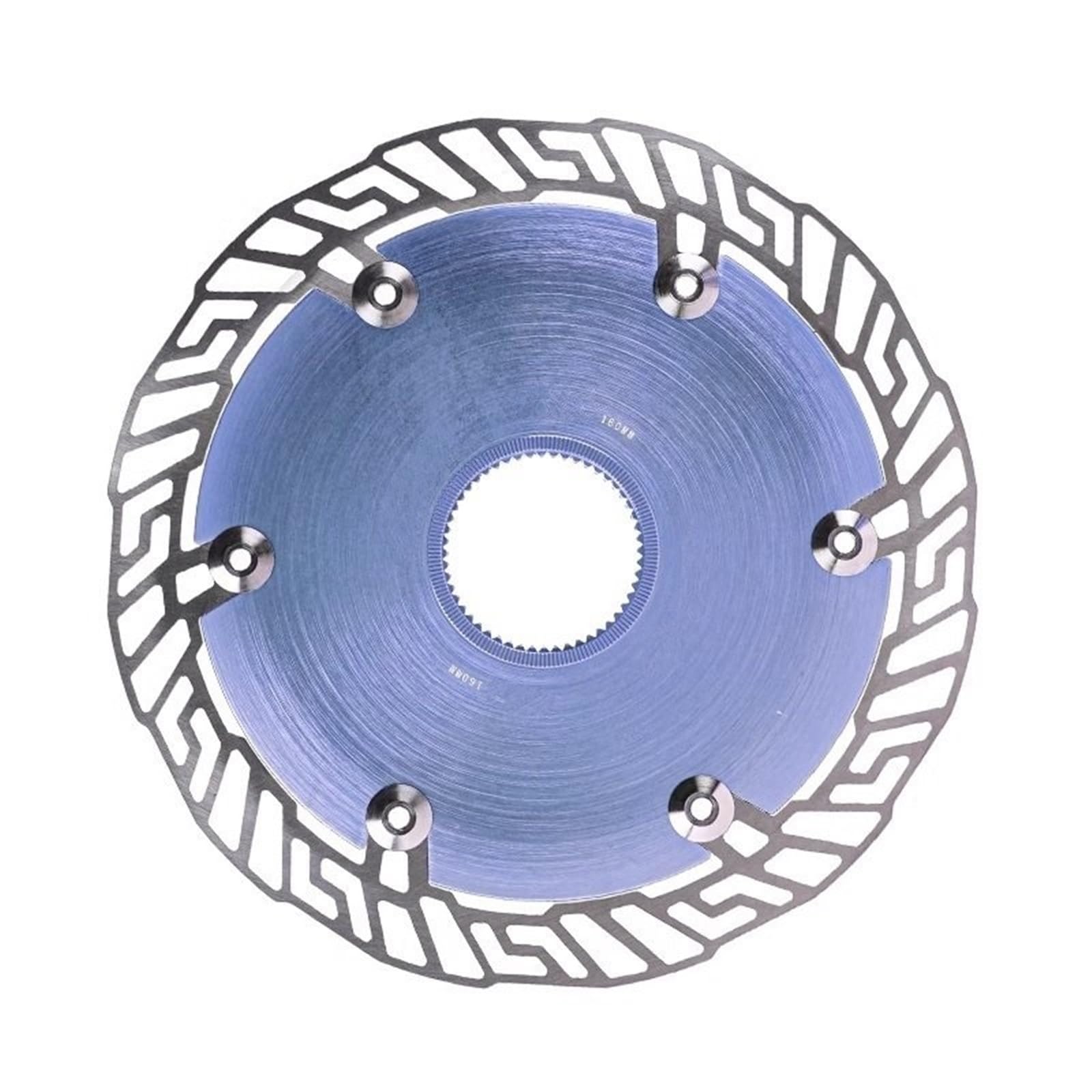 Rowerowe średnie tarcze blokujące Ultralekka aerodynamiczna wiatrówka Hamulce tarczowe do roweru szosowego 160 mm 140 mm Triathlon(Blue 160mm)