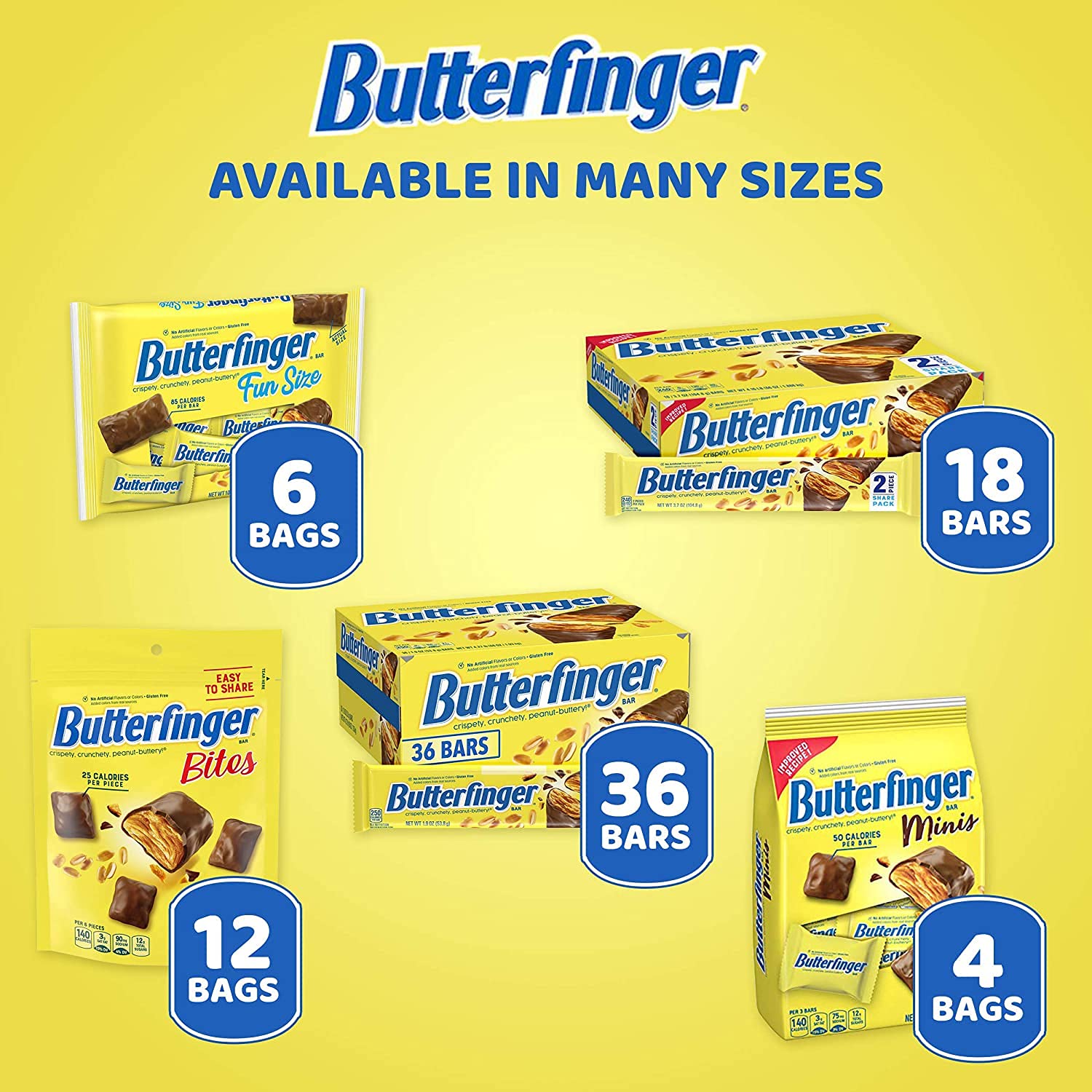 Buy Butterfinger PeanutButtery Chocolatey Candy Bars, 1.9 oz
