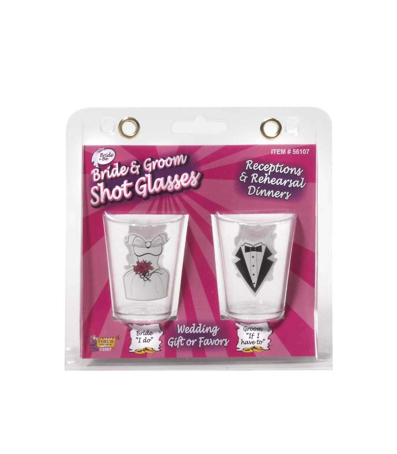 Bride & Groom Shot Glasses