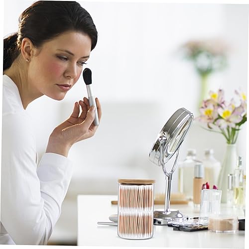 Miniatura 2 de Caja de almacenamiento de hisopos de algodón cosmético, organizador de baño, tarros de almohadilla de bolas de hisopos de algodón, tarros de