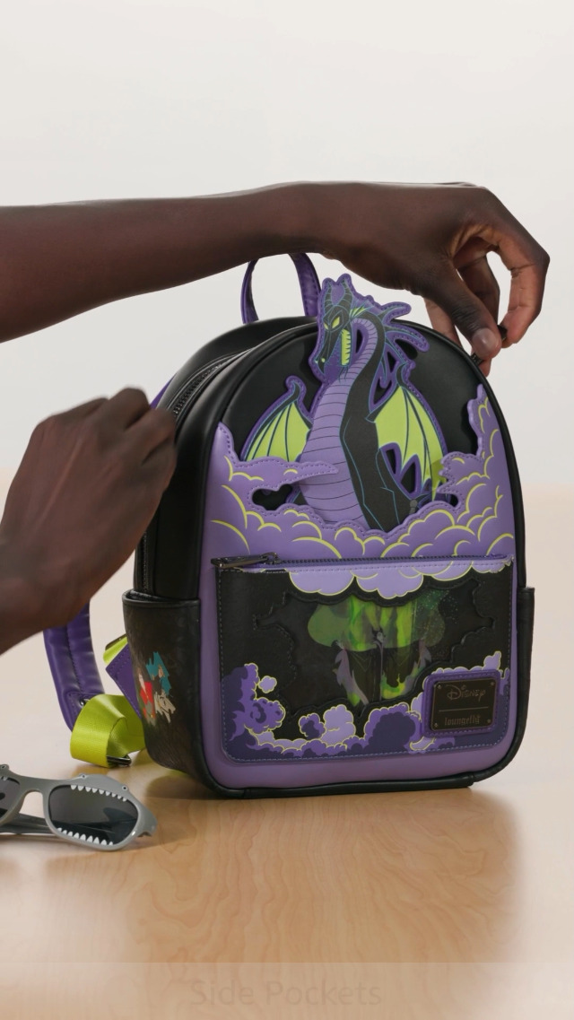 Amazon.com: Loungefly Disney Backpack: Maleficent Dragon