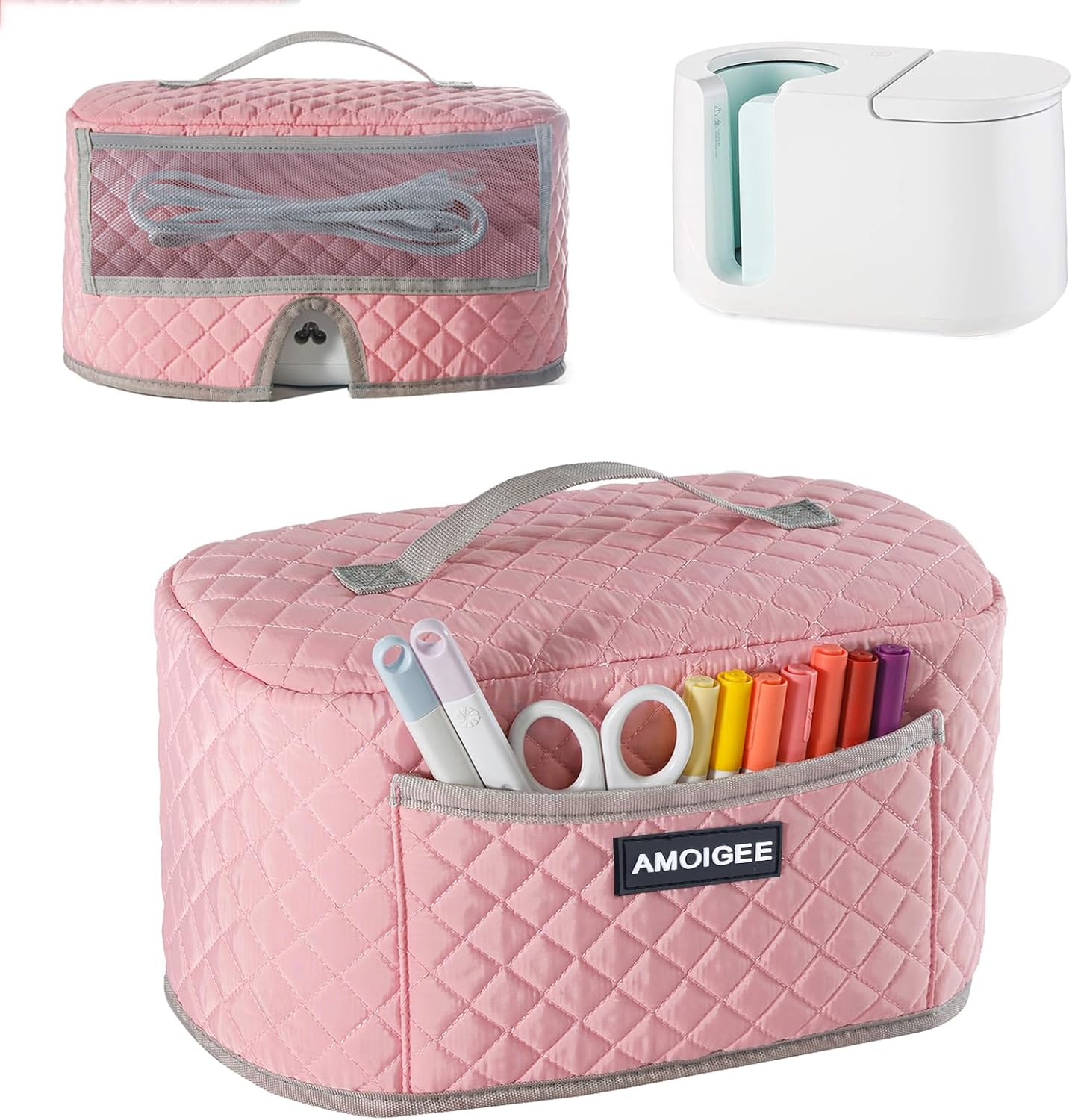 AMOIGEE Dust Cover for Criicut Mug Press - Scratch-Resistant Protective Case with Storage Pockets for Criicut Accessories and Suppliers