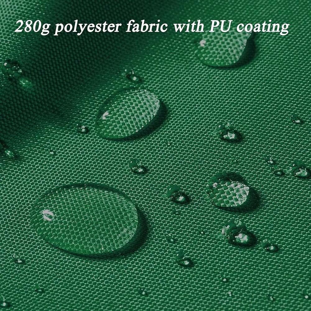 Ning - Set di 2 tettoie di ricambio retrattili, in poliestere, multicolore (verde, 250 x 200 cm) per esterni, patio, giardino e terrazza