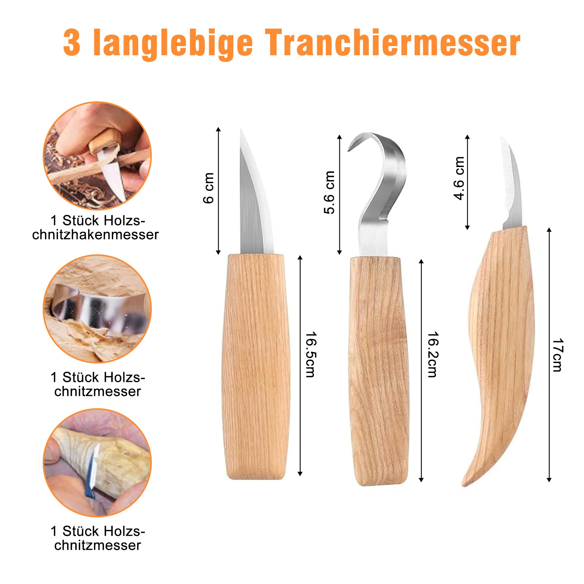Juego de Herramientas para Tallar Madera 24 Piezas Gubias Profesionales