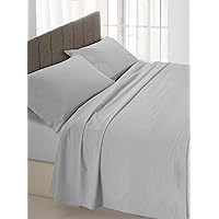 Italian Bed Linen Lenzuolo sotto con Angoli Max Color, 100% Cotone