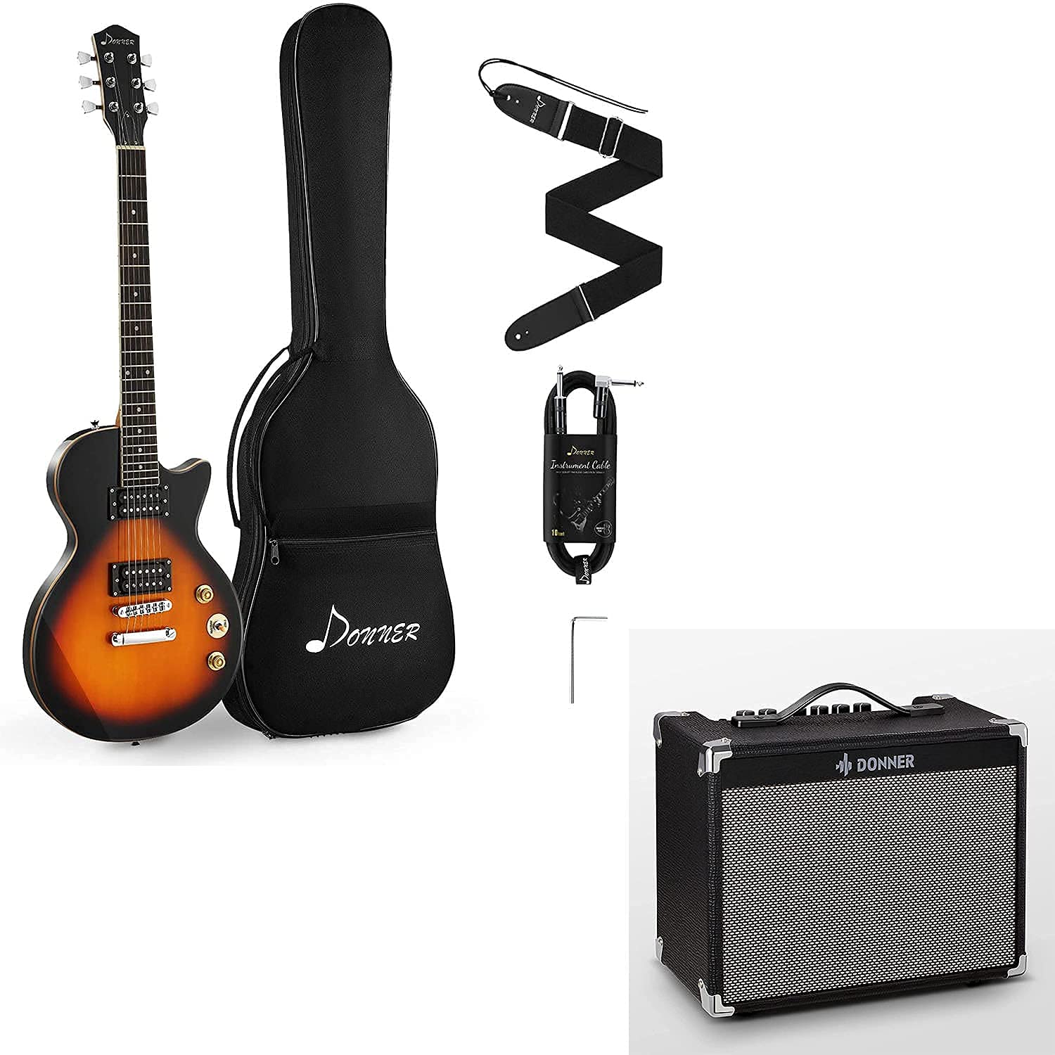 Donner 39 In Electric Guitar with Electric Guitar Amp 20W