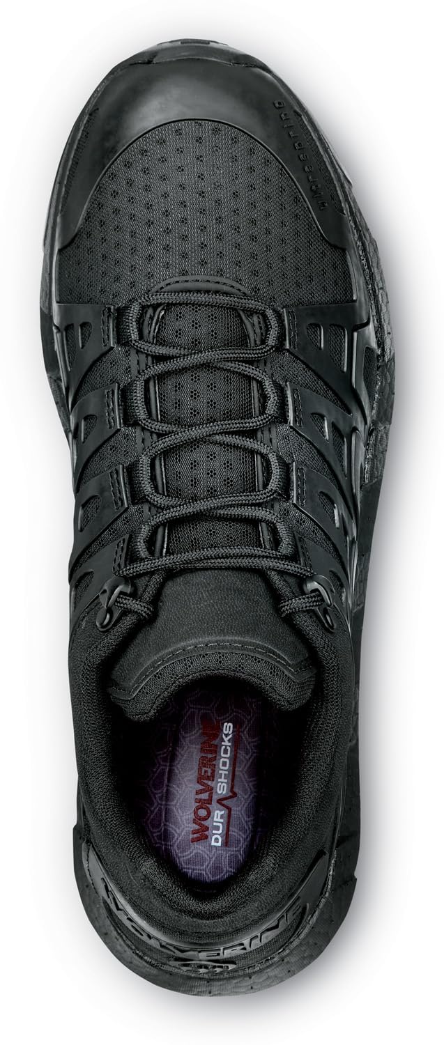 WOLVERINE Rev Vent UltraSpring, MaxTrax - Zapatos de trabajo atléticos para hombre, antideslizantes, puntera suave, EH,