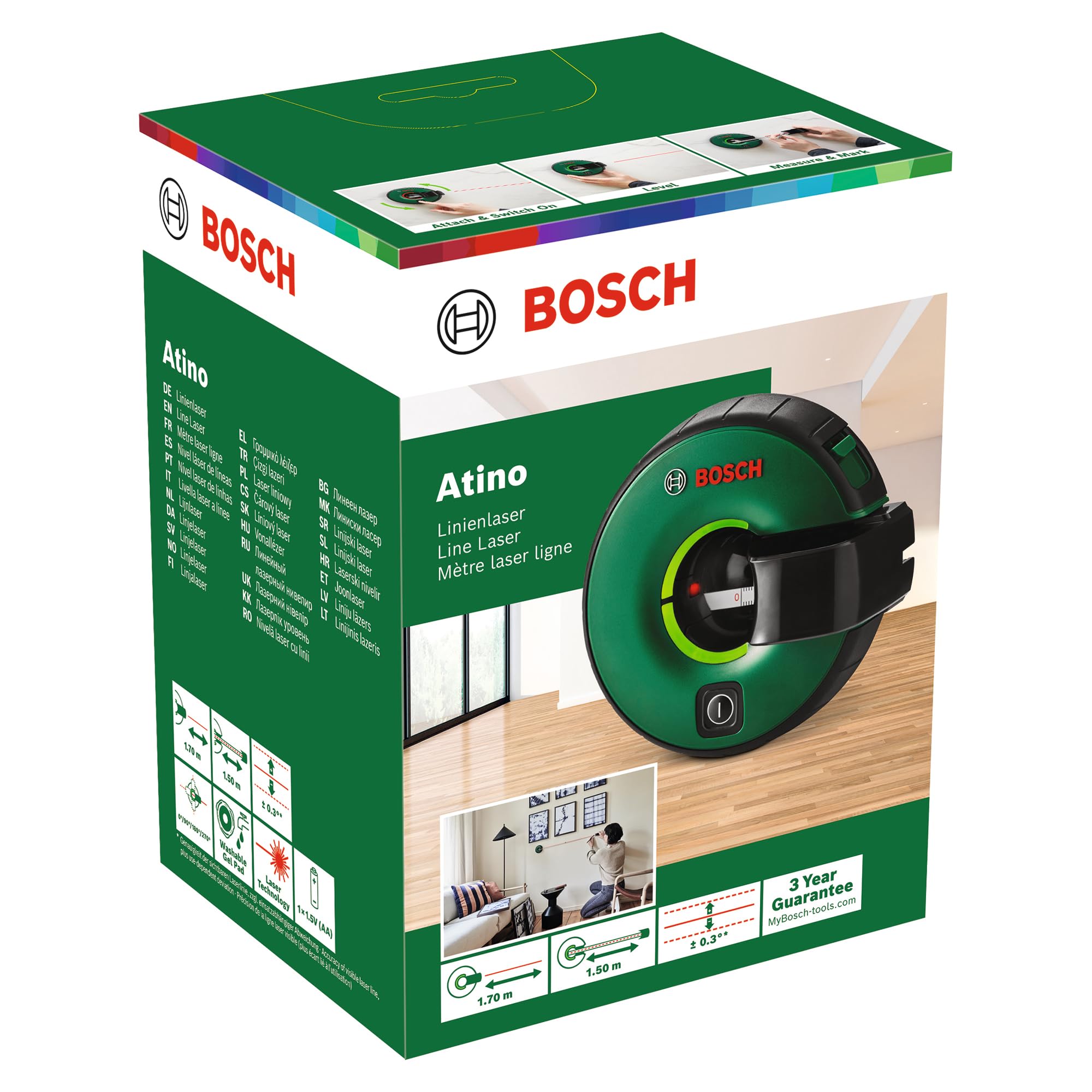 Metre laser ligne BOSCH Atino Set