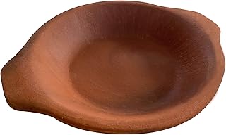 Hakan Clay Pan for Cooking Omelet, Lead-Free Terracotta Cookware, Earthenware Egg Roasting Pots, Omelette Cooking Pan for the Stove Top