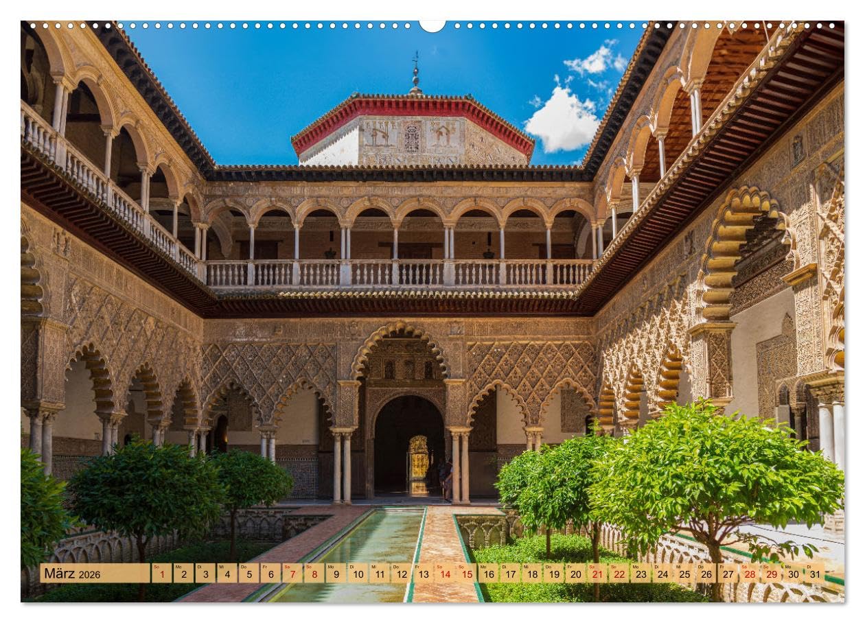 Sevilla - Unterwegs in Spanien (hochwertiger Premium Wandkalender 2026 DIN A2 quer), Kunstdruck in Hochglanz: Unser exquisiter Sevilla-Kalender ... andalusische Stadt. (CALVENDO Orte)