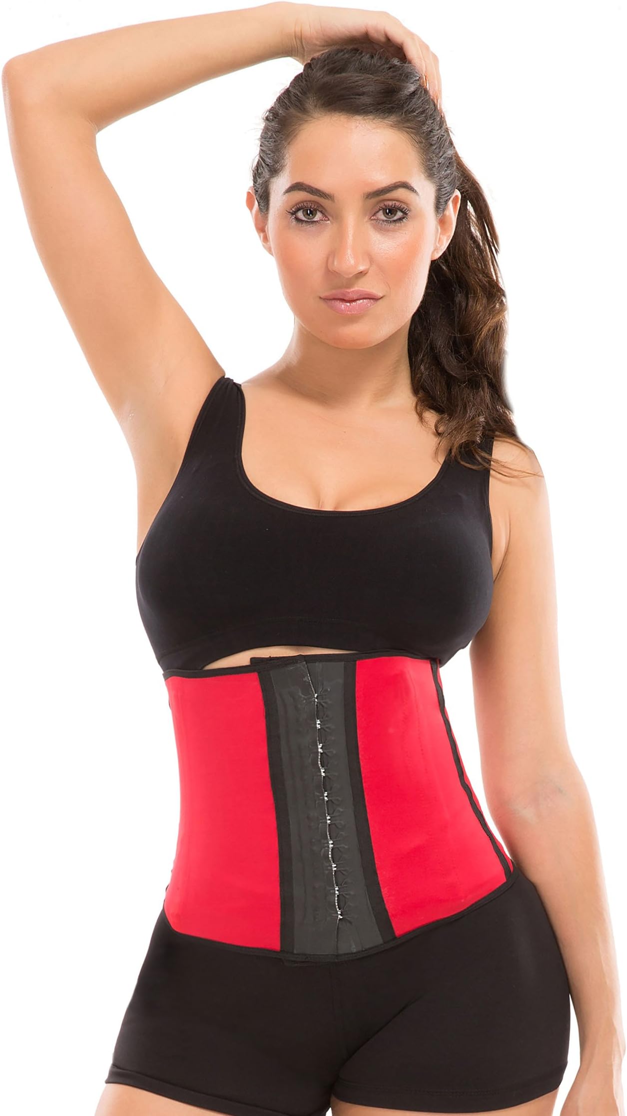 Colombian Sport Latex Waist Trainer/Cincher (Faja Deportiva) w/ 3-Hooks