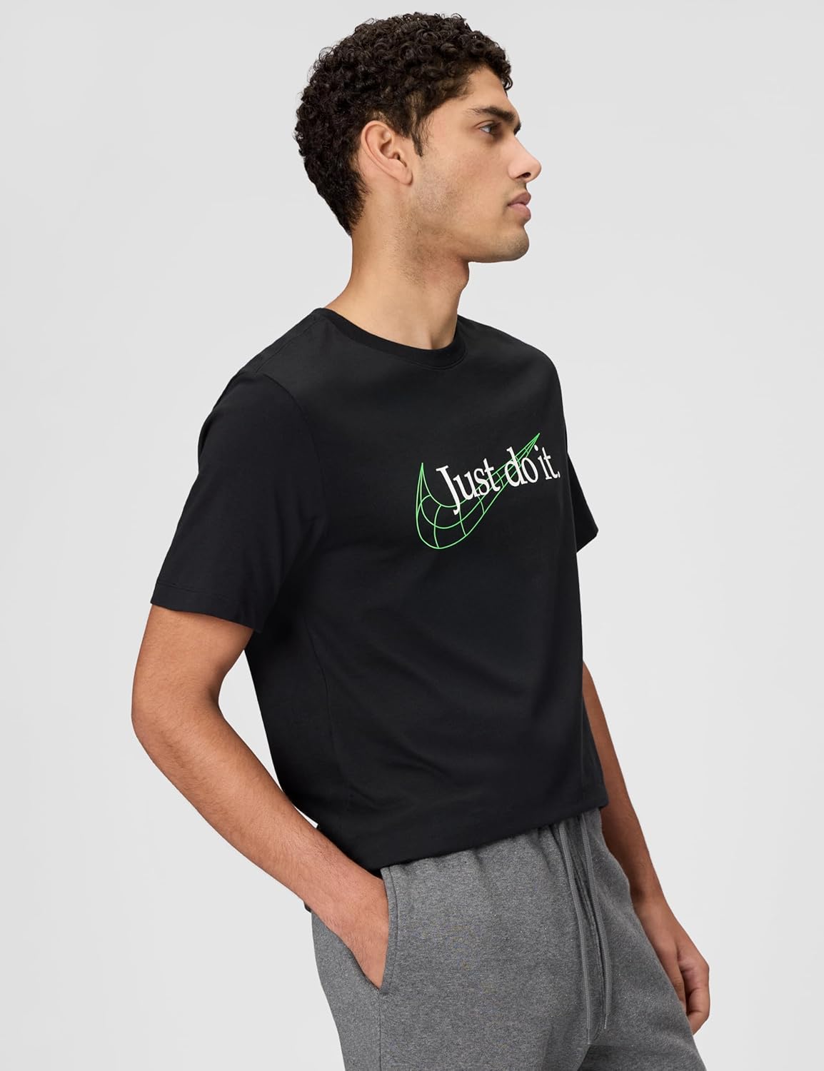 Nike Mens Sportswear Club T-Shirt (Just Do It Swoosh)