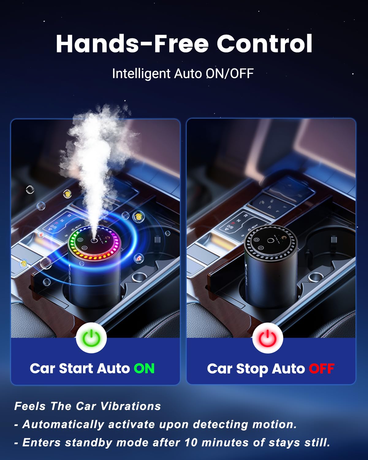 Amazon.co.jp: Flirva 車用芳香剤 スマート消臭剤 ワンタッチ4イン1