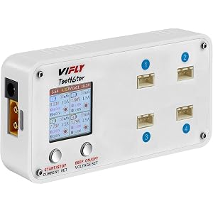SoloGood VIFLY ToothStor 4 Port 2S Balance Charger with Storage Mode for RC FPV Freestyle Cinewhoop Drone DIY Parts