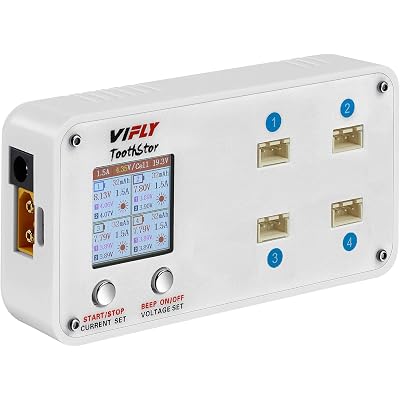 SoloGood VIFLY ToothStor 4 Port 2S Balance Charger with Storage Mode for RC FPV Freestyle Cinewhoop Drone DIY Parts