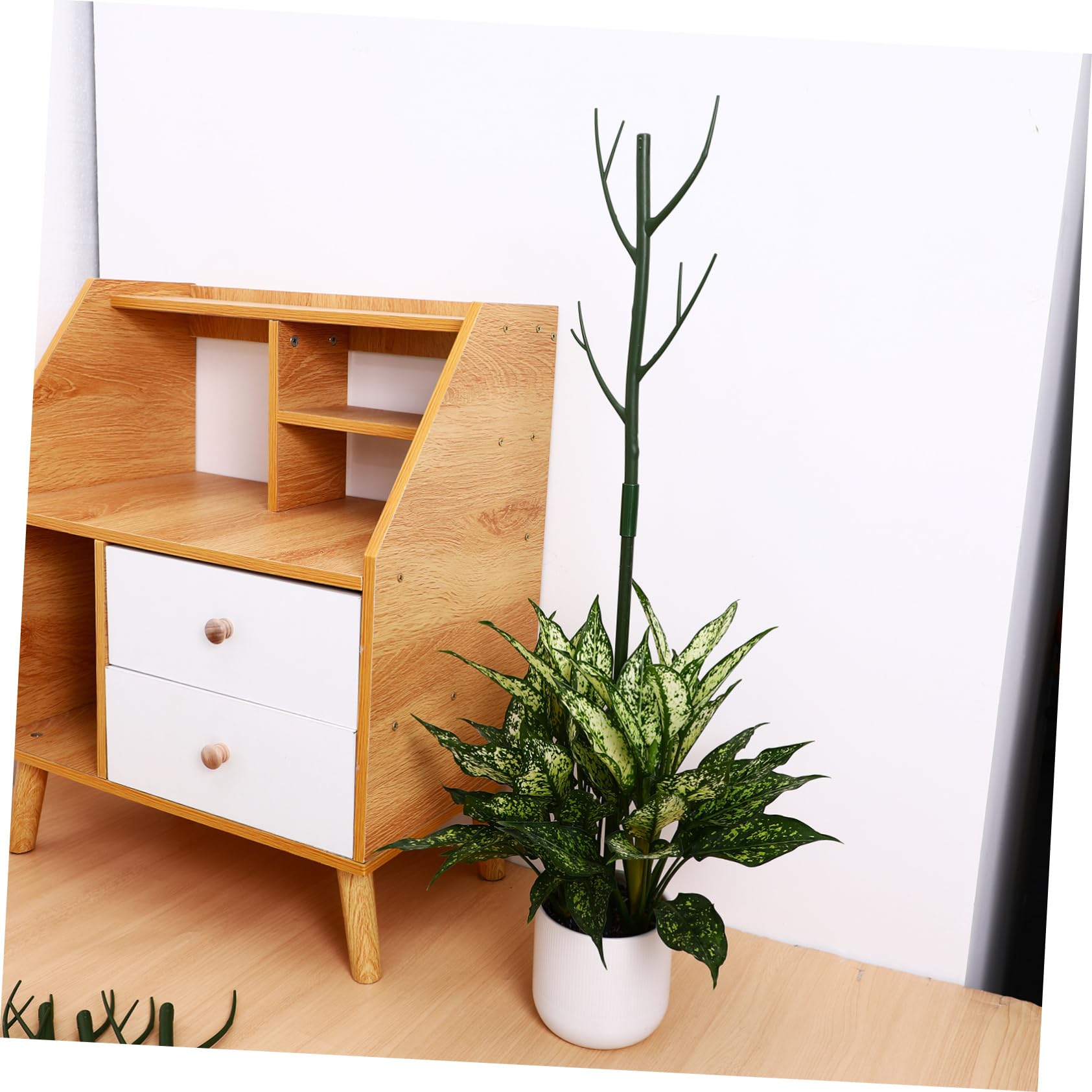 Toyvian Tuteur pour Plante Monstera Support Tige Plante Intérieur Kit Tuteurs Jardin avec Pinces Et Attaches Torsadées