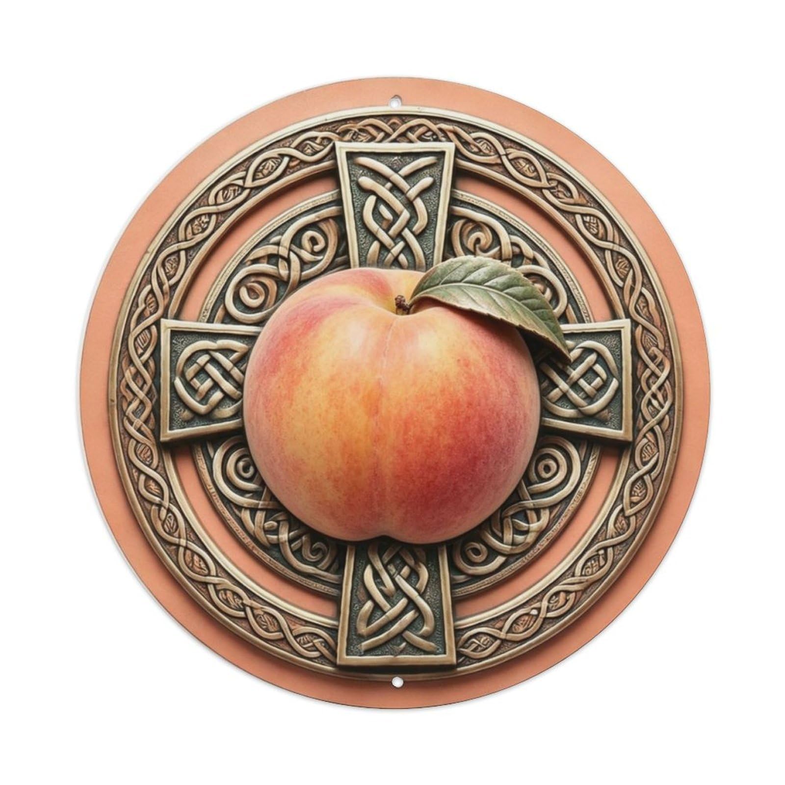 Whole Peach Southern Farm Metal Tin Sign Plaque