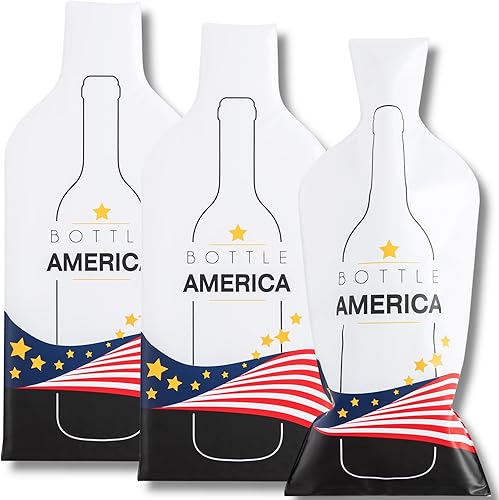 Bottle America - Fundas protectoras de viaje reutilizables para botellas de vidrio Resistente a impactos y fugas Bolsa de transporte Avión