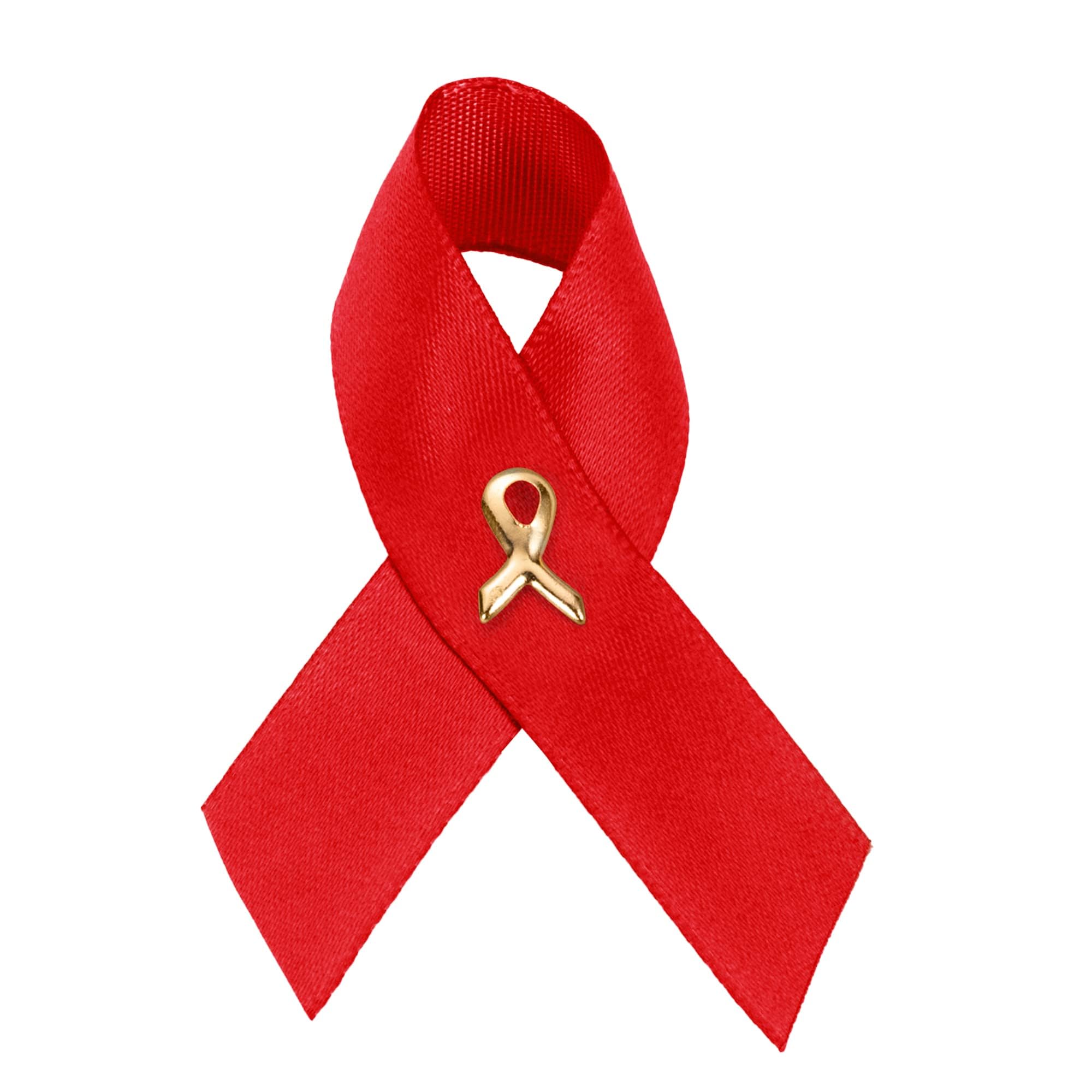 1/2/5/10/25/50/100pcs Satin Awareness Ribbon Pins (Pick your color), for Cancer &amp; Disease Awareness, Bulk Quantities for Fundraising, Events, Gift Giving