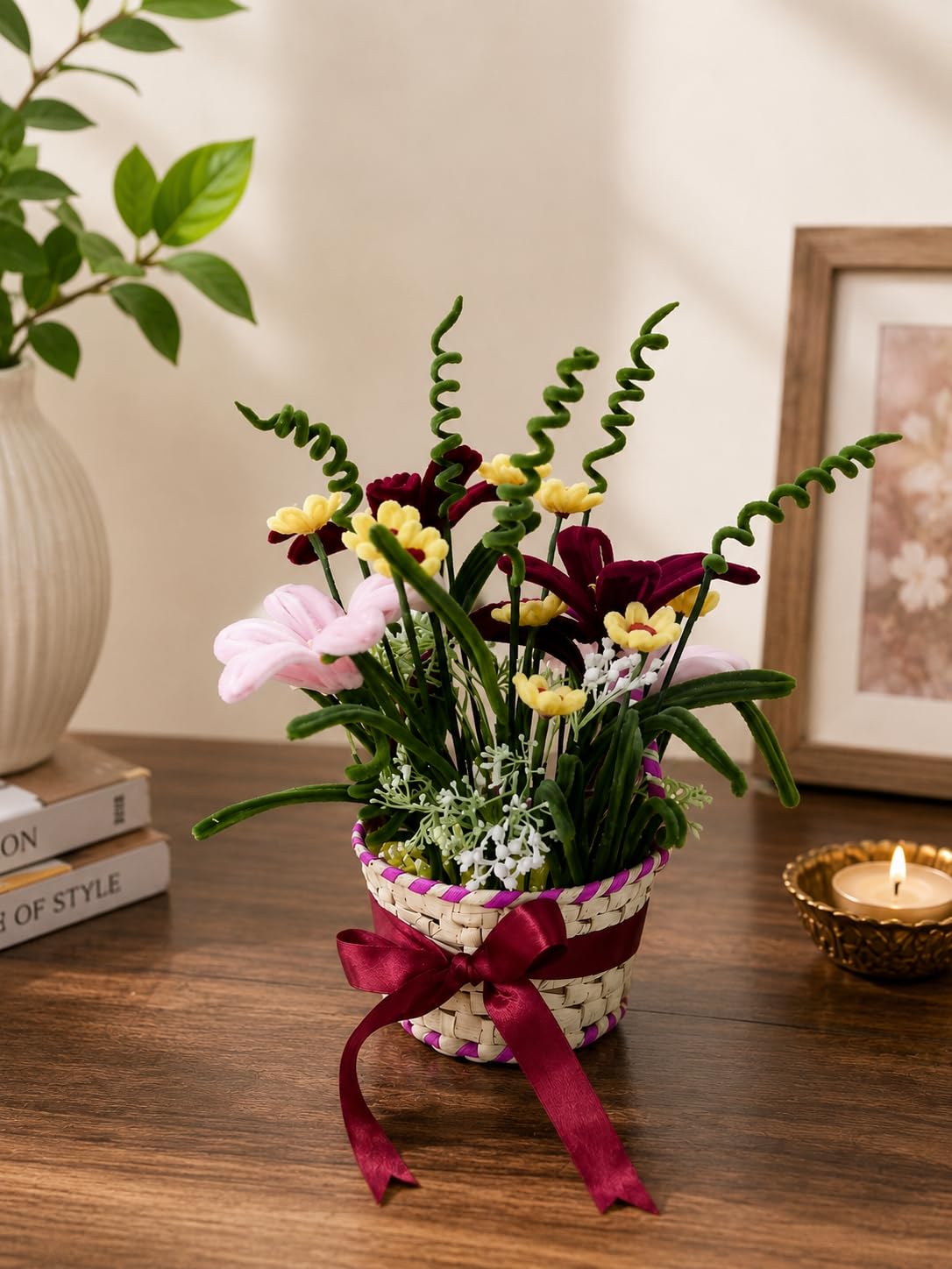 Handcrafted Flower Bouquet Basket | Handcrafted, Flower Bouquet-image-46