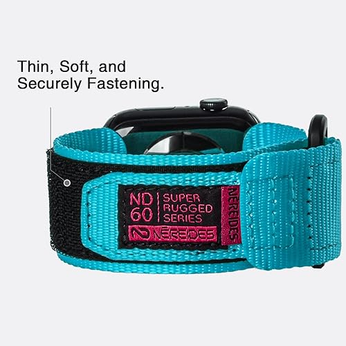 Vista 75 de Nereides Correa deportiva de nailon resistente con diseño de bucle tejido compatible con correa de Apple Watch, para iWatch de 1.65, 1.73, 1.77