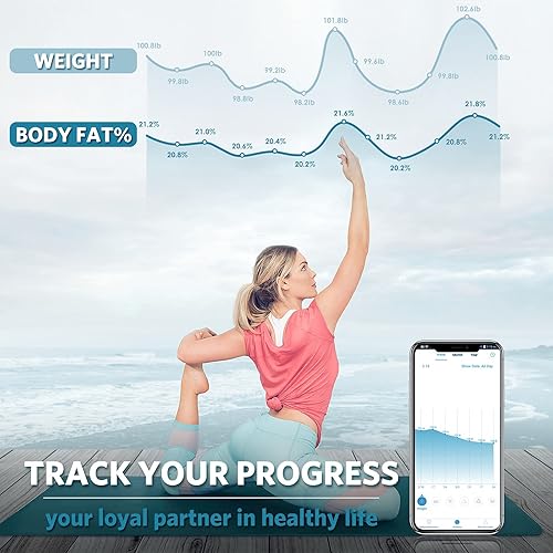 Miniatura 5 de Arboleaf Báscula inteligente para peso corporal báscula de baño báscula digital de peso corporal y grasa Wi-Fi Bluetooth aplicación para smartphone