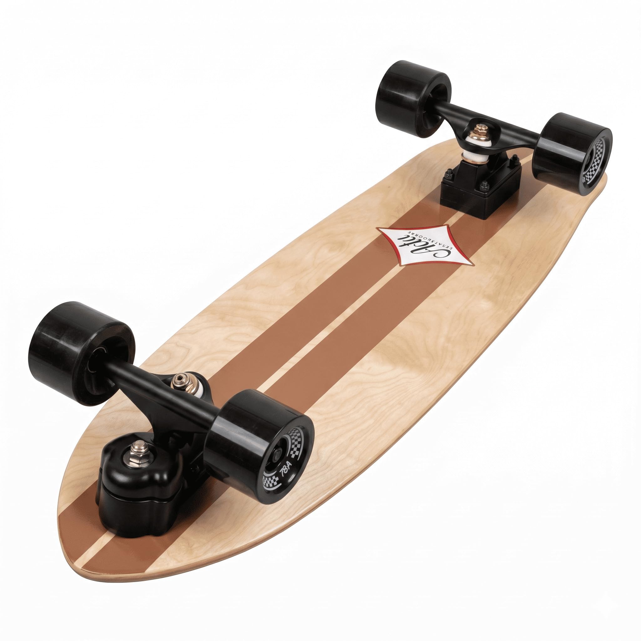 ACTA Surfskate Timber 31" - Legno naturale - Tavola da Surf-Skate in acero 7 pieghe, ideale per principianti e intermedi, per pumptrack, crociere e carving urbano