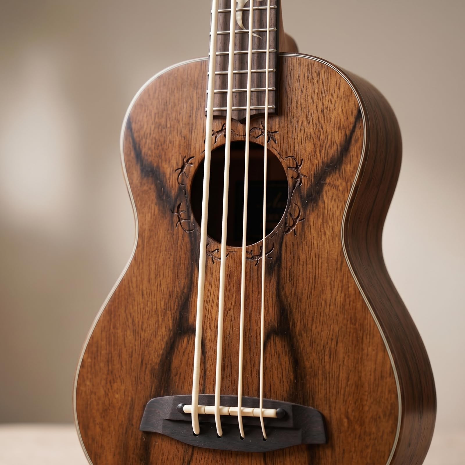 Ukulele Basso Compatto Mini Basso Portatile Strumento a Corde per Studenti, Scuola,
