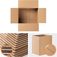 Vista 5 de 50 cajas de envío pequeñas de 4 x 4 x 4 pulgadas, cajas de envío de cartón corrugado para pequeñas empresas para envíos, embalaje y mudanza