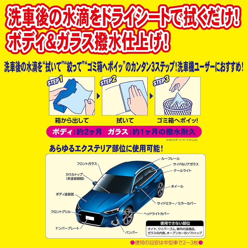 Amazon | ソフト99(SOFT99) コーティング 拭くだけレインドロップ 20