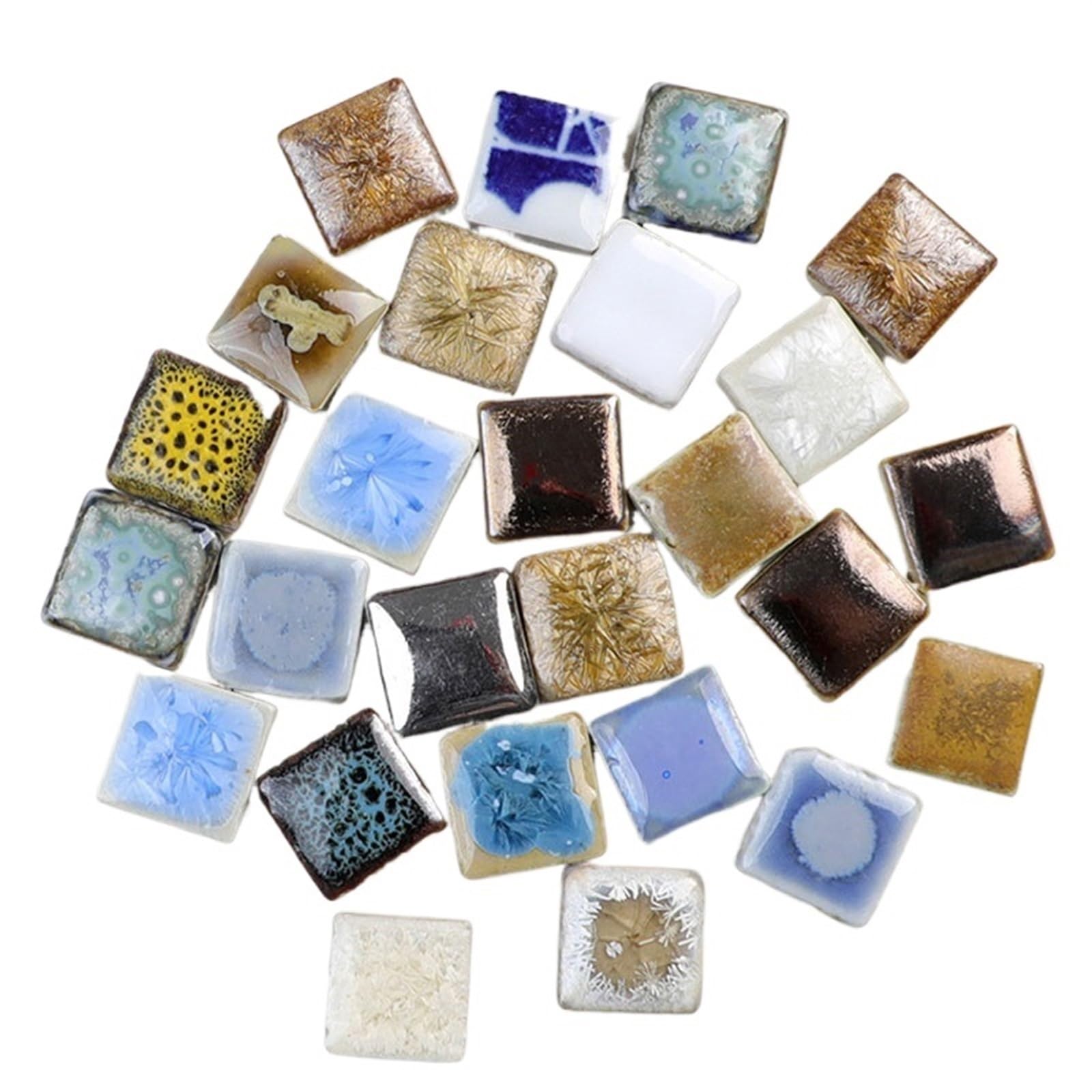 Azulejos de mosaico cerámica, Kit bricolaje, 100g, artesanía Multicolor, Hobby, decoración del hogar(24)