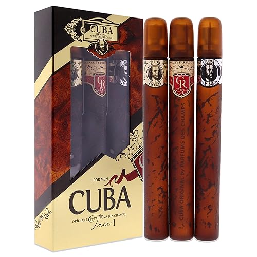 Miniatura 3 de Cuba Trio Best 1 Set de regalo | (3 x 1.17 oz Eau De Toilette Spray) Oro, VIP, Royal | Fragancia para hombre