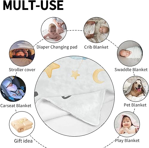 Miniatura 7 de Manta de bebé personalizada con nombre, mantas de bebé de elefante personalizadas para niñas, bebés, niños, manta de regalo para recién nacidos,