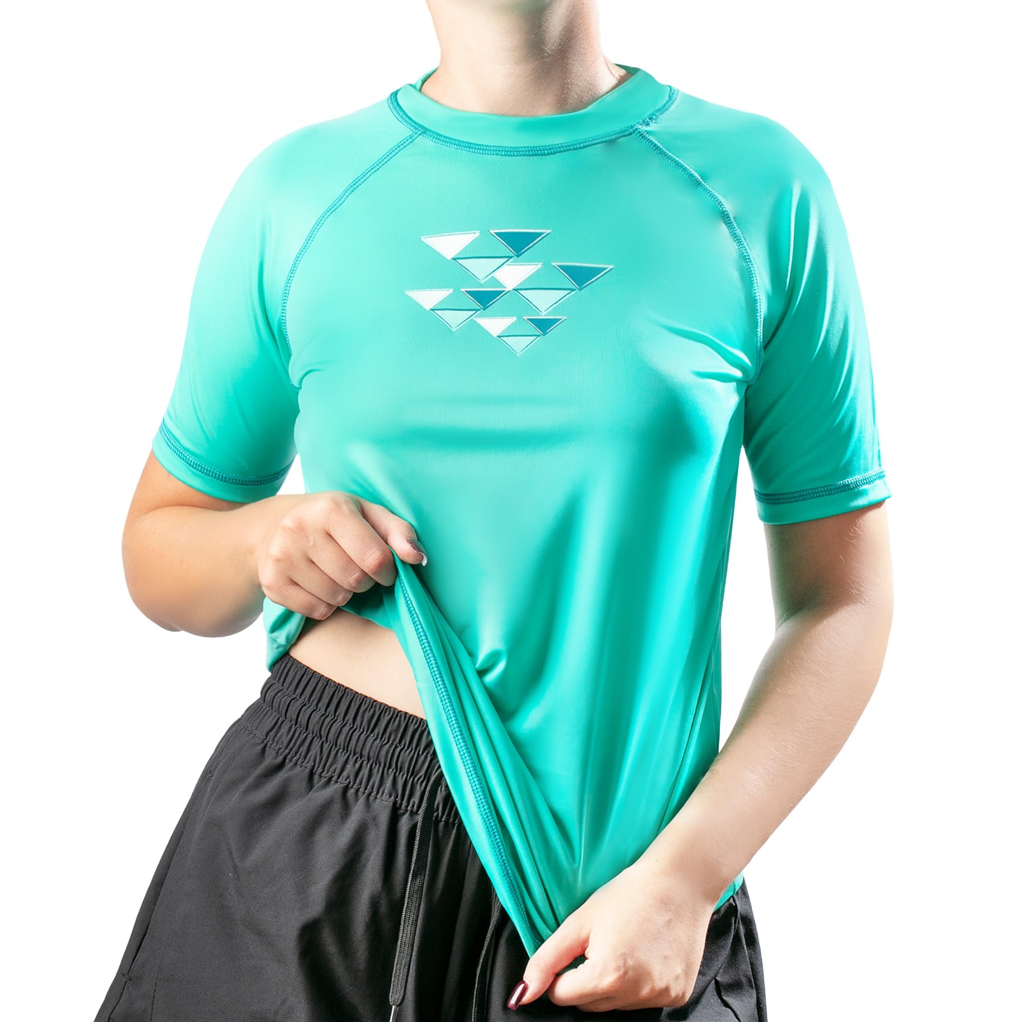 kanu surf Women's Gillian UPF 50+ Sun Protective Short Sleeve Rashguard-picture-43