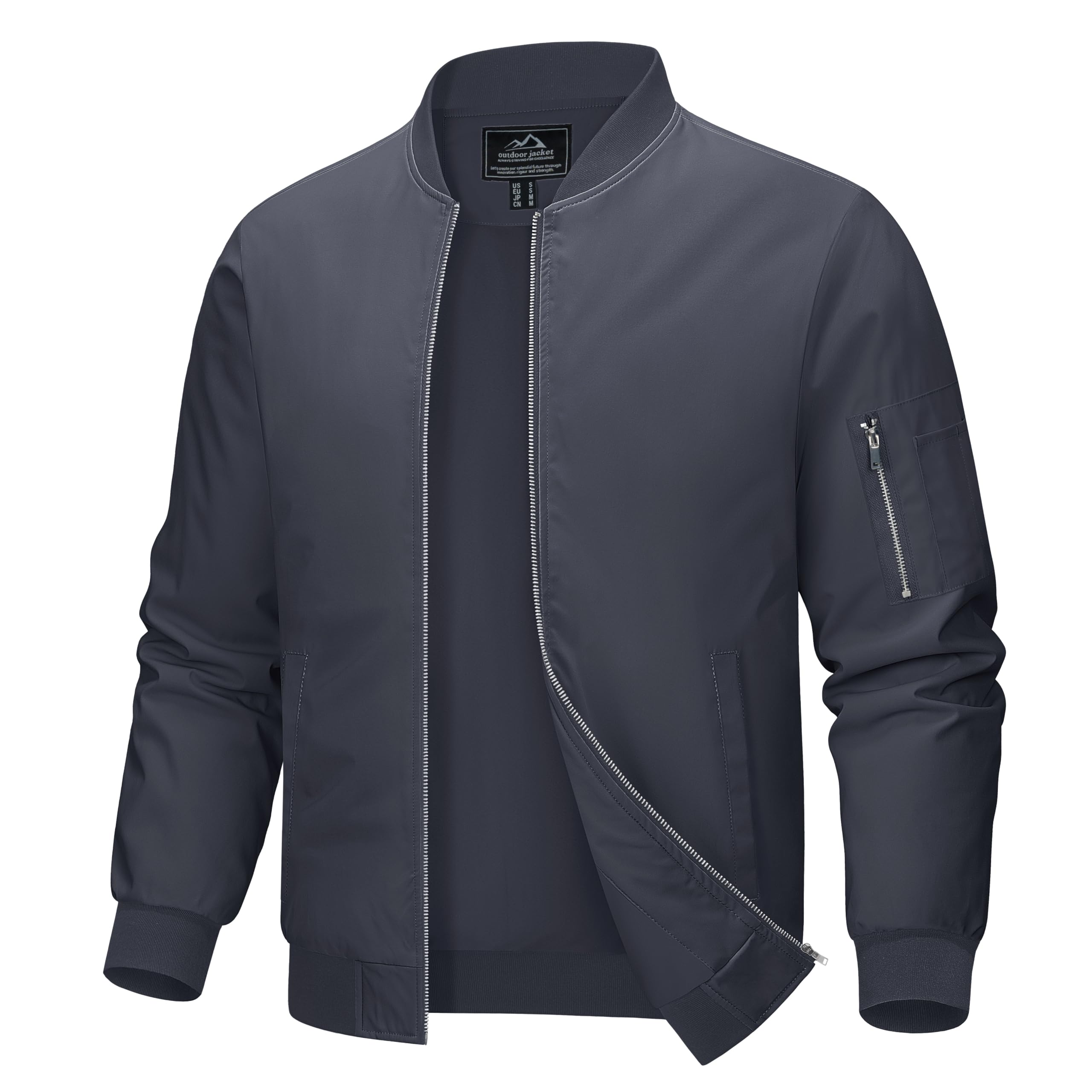MAGCOMSEN Bombers Homme Veste Militaire Homme Veste Aviateur Pour Hommes Zippée Veste Décontractée Veste Tactique Veste de Base