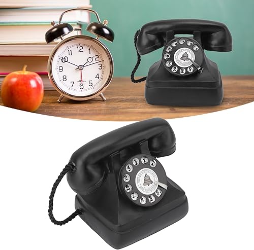 Miniatura 8 de Modelo de teléfono decorativo retro grande, decoración creativa de teléfono retro, figura de teléfono antigua, modelo de decoración de ventana para