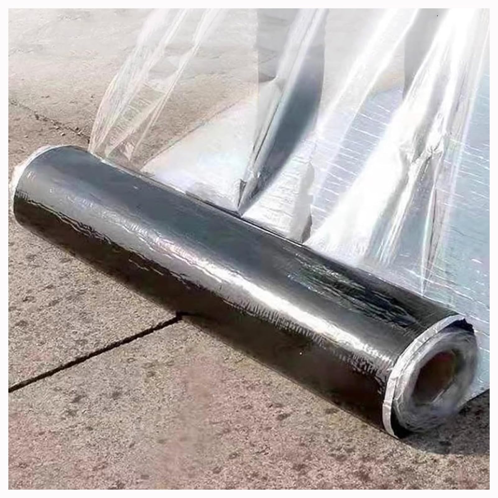 Genérico Cinta autoadhesiva de Papel de Aluminio para reparación de techos y canalones, Impermeable y Aislante térmica, Resistente a Perforaciones, 50 cm x 2000 cm – Ideal para Reparar Fugas en Barco